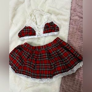 Sexy student costume, brand new!! Red student costume!